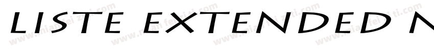 Liste Extended Normal字体转换